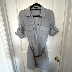 EUC Theory Delira Belted Shirtdress Sz 8